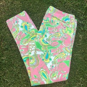 🌸Lilly Pulitzer Mini Zip Jeans Size 4🌸